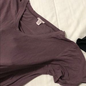 tillys basic tee purplish color